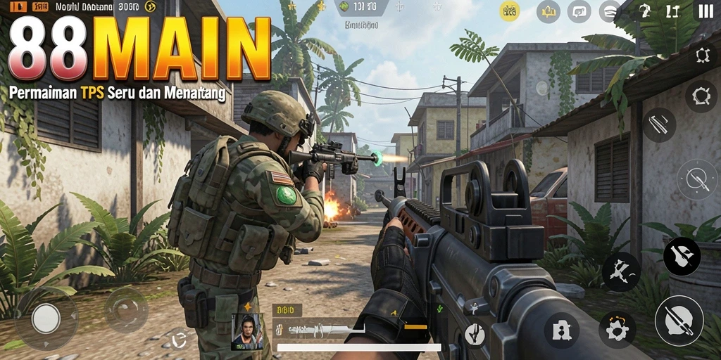 Gameplay seru dan menarik dari 88MAIN dalam genre TPS.