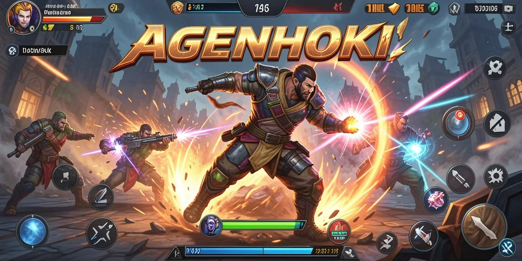 Tampilan gameplay AGENHOKI yang seru dan penuh aksi.