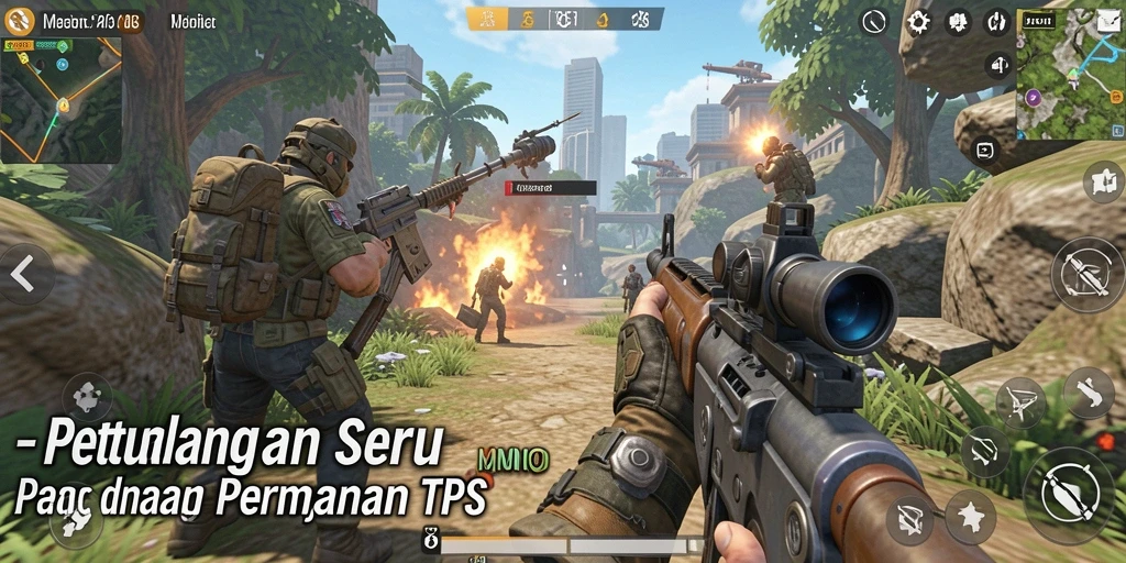 Tangkapan layar gameplay MPOID yang penuh aksi dan tantangan.